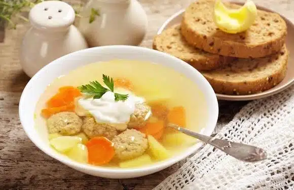 zuppa con polpette