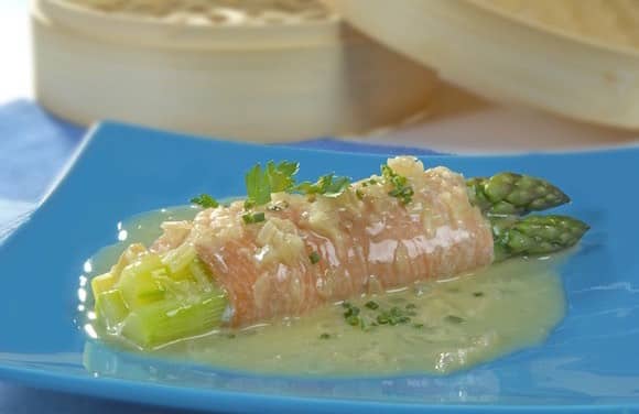 antipasto asparagi e salmone
