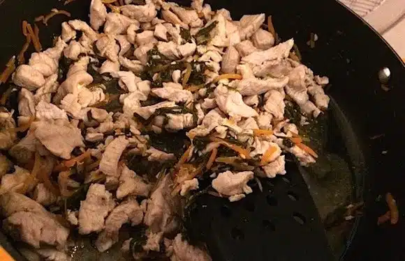 straccetti tacchino rucola carote