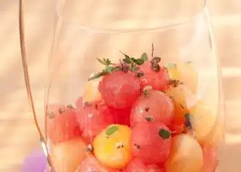 dessert di frutta anguria melone