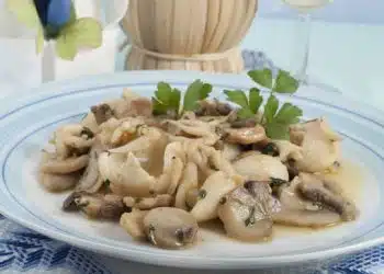 funghi e calamari