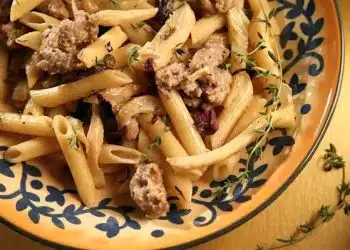 pasta salsiccia e finocchi veloce