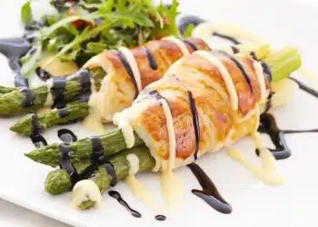 asparagi al forno pasta sfoglia balsamico