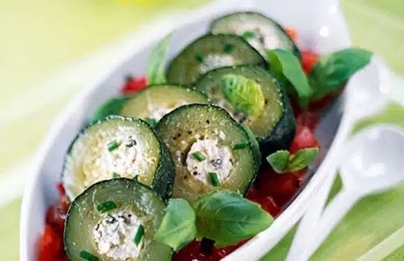 Zucchine ripiene di ricotta