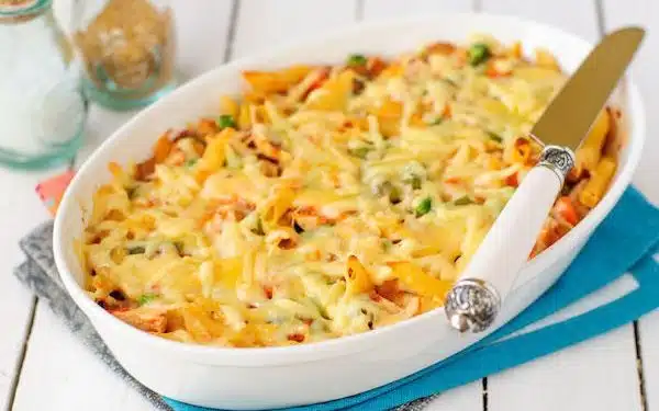 Maccheroni gratinati zucca pollo