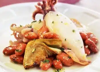 calamari carciofi fagioli