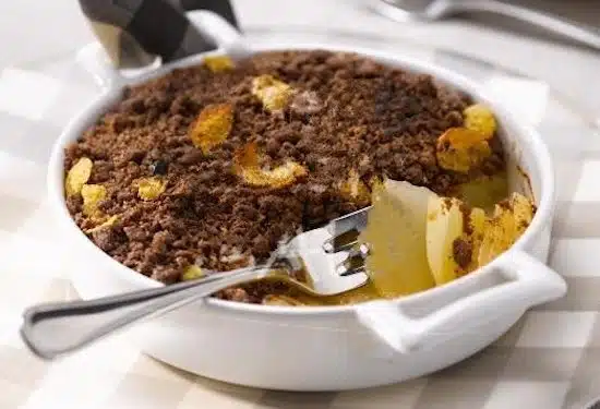 crumble cioccolato pere ricetta veloce