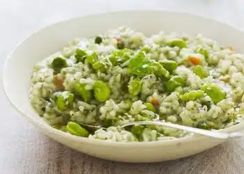 Risotto fave fresche piselli