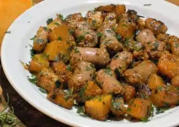 salsiccia e zucca saltati in padella ricetta