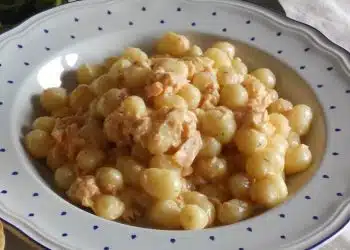 Gnocchi e salmone fresco senza panna