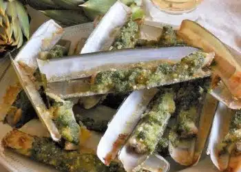 Cannolicchi di mare al pesto di carciofi