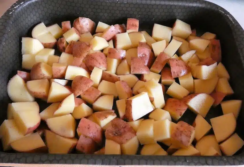 ricetta patate al forno rosse foto 1