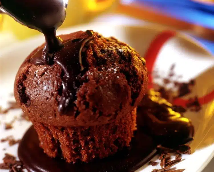 muffin al doppio cioccolato