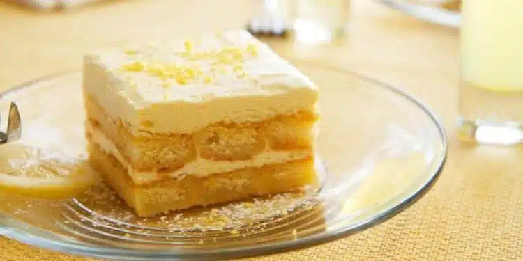 torta al limone con limoncello