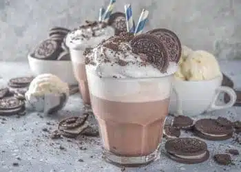 dolci veloci gelato frullato panna e oreo
