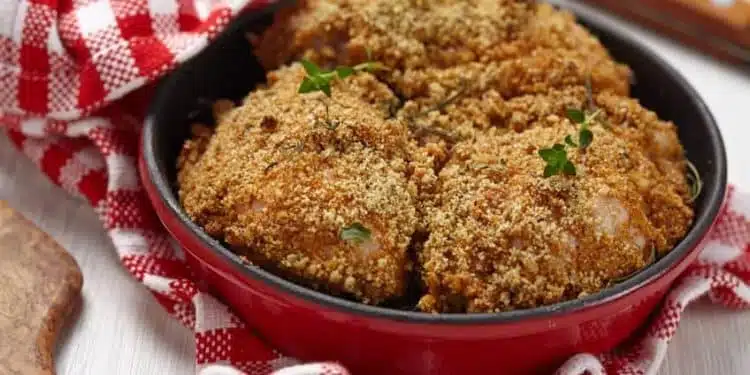 Cosce disossate di pollo al forno panate
