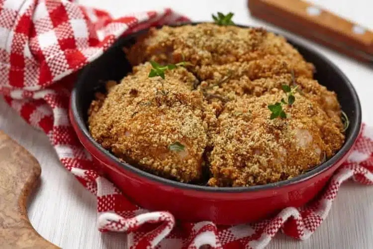 Cosce disossate di pollo al forno panate