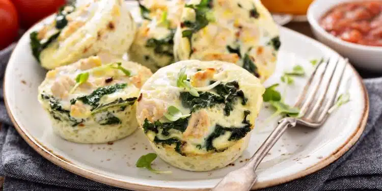 muffin di frittata light pollo verdure