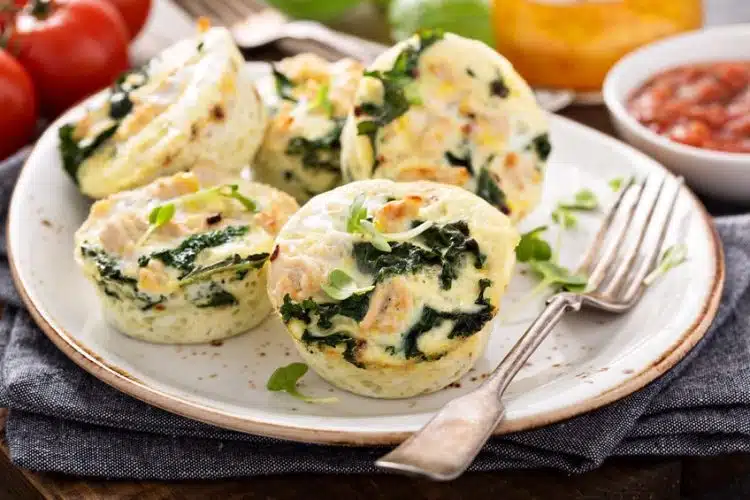 muffin di frittata light pollo verdure