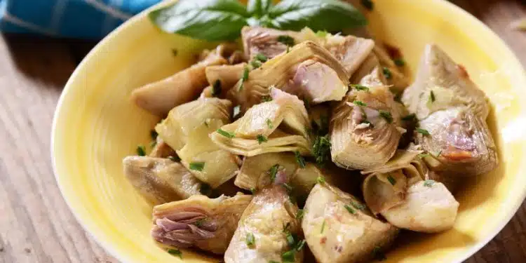 Carciofi lessi in padella