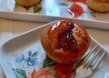 muffin alle fragole caramellate