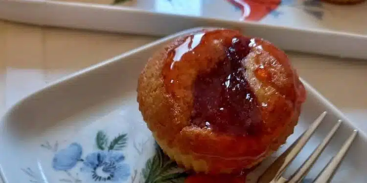 muffin alle fragole caramellate
