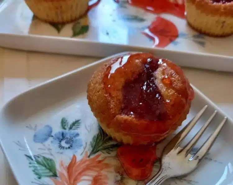 muffin alle fragole caramellate
