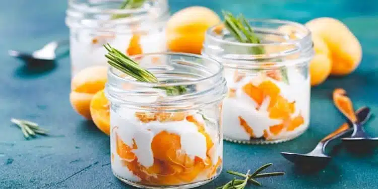 dolce freddo albicocca yogurt rosmarino