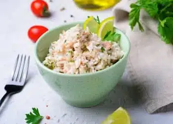 Riso freddo tonno prezzemolo e limone