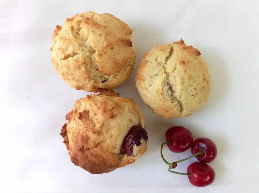 muffin alle ciliegie fresche