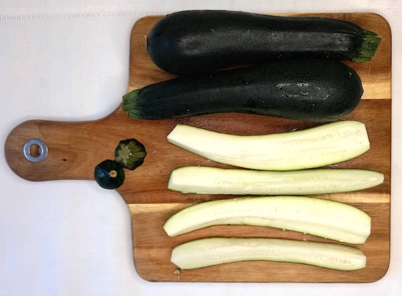 tagliare zucchine
