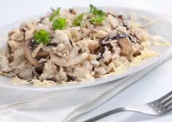 risotto sugo di funghi champignon