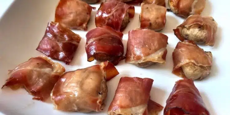 funghi champignon e speck