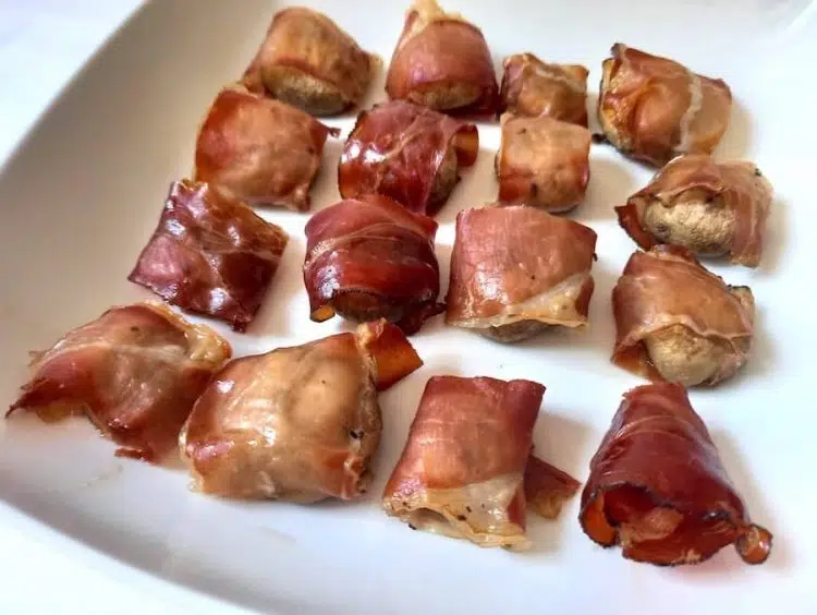 funghi champignon e speck