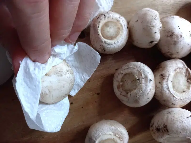 pulire funghi champignon