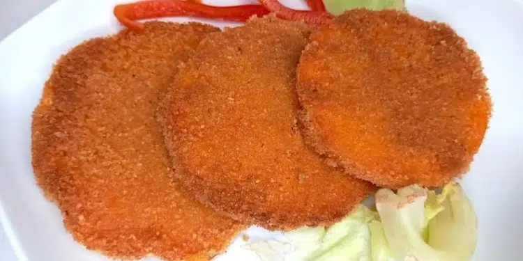 medaglioni di zucca impanati senza uova