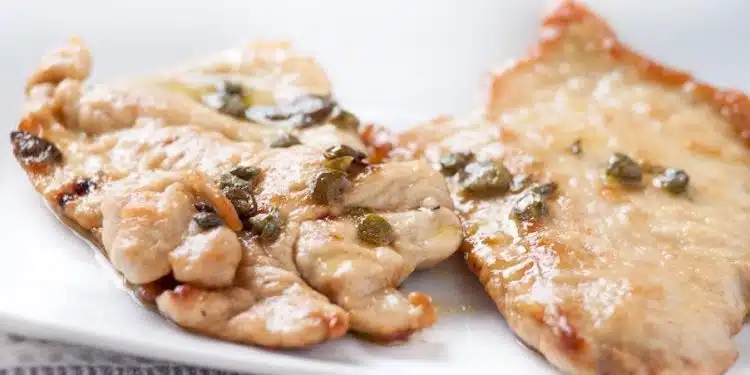 petto di pollo morbido capperi e senape