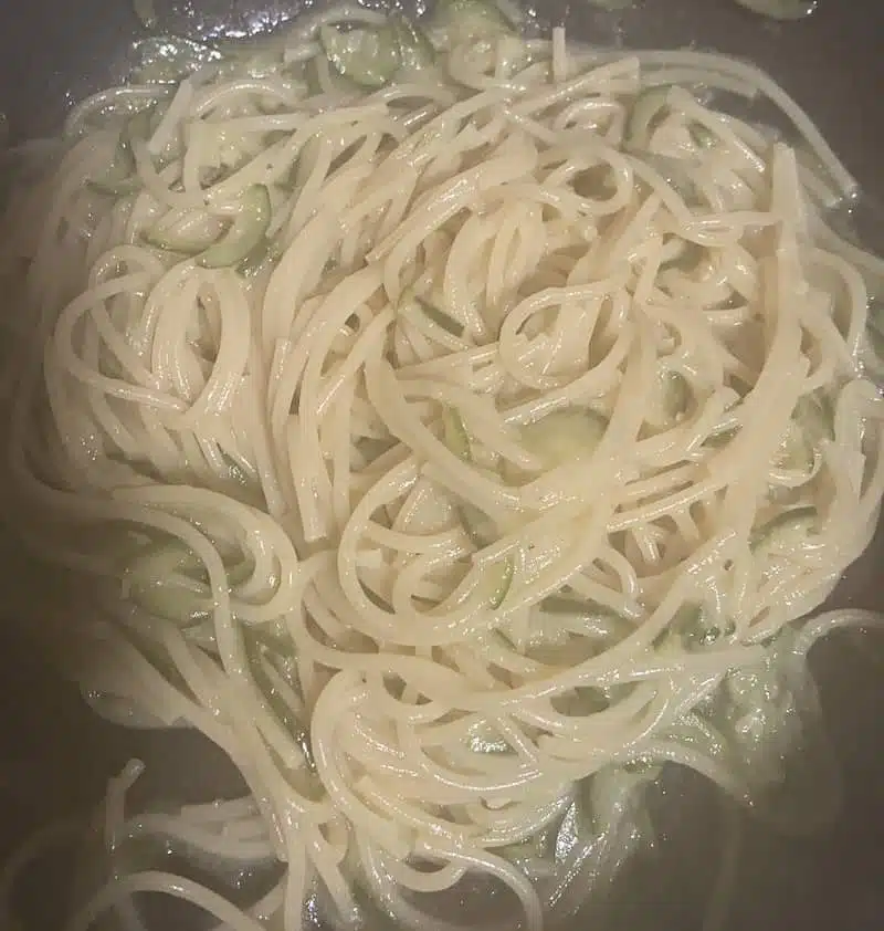 spaghetti zucchine-step 2