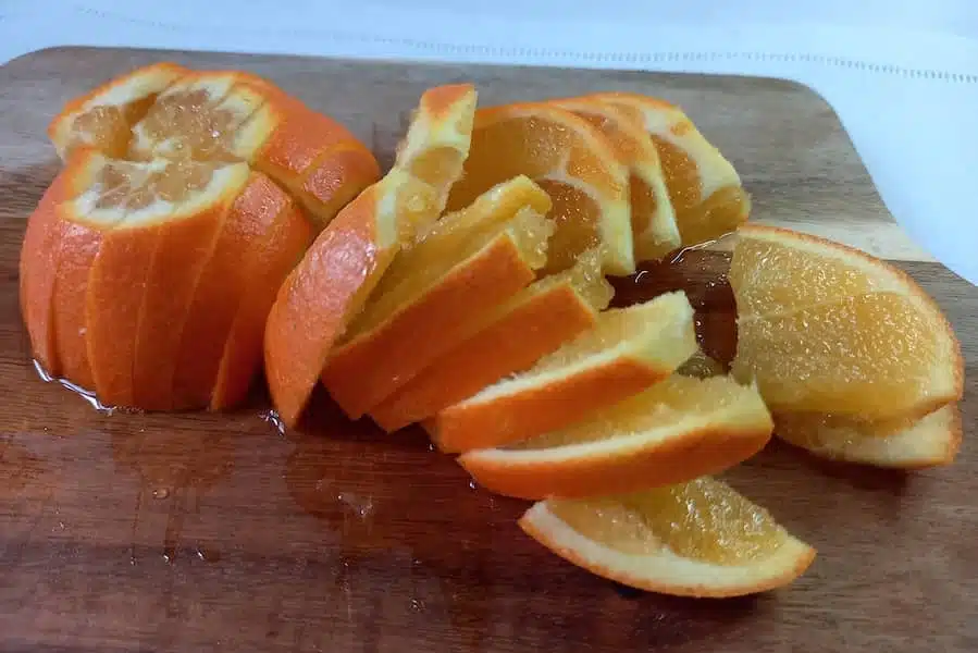 affettare arancia