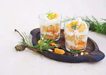 dolce con pandoro yogurt mandarini e marsala