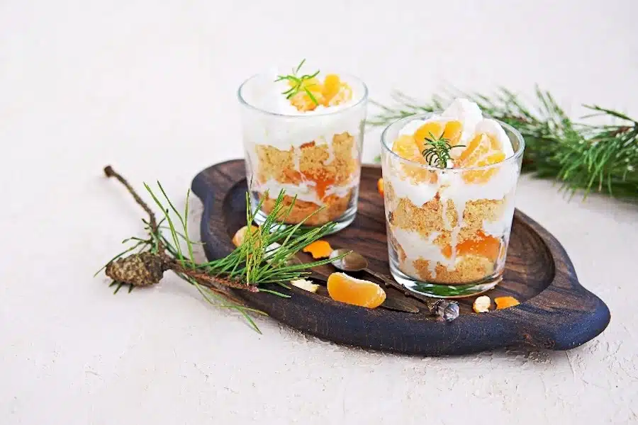  dolce con pandoro yogurt mandarini e marsala