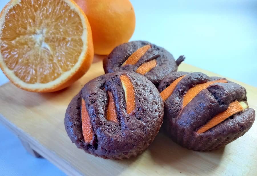muffin cioccolato e arancia