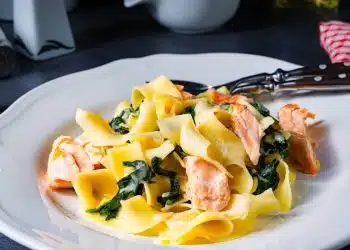 pasta al salmone e spinaci