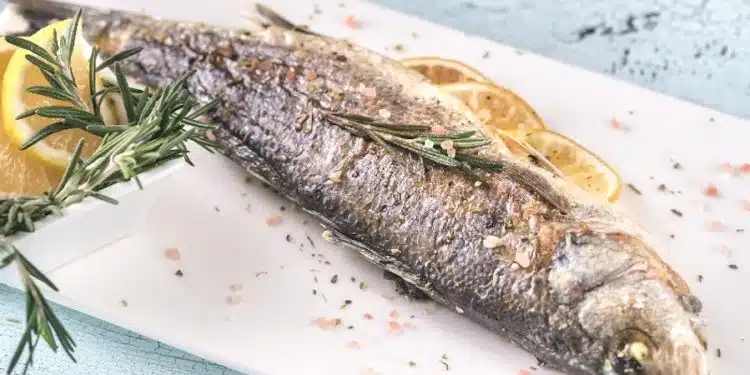 spigola al forno limone e rosmarino