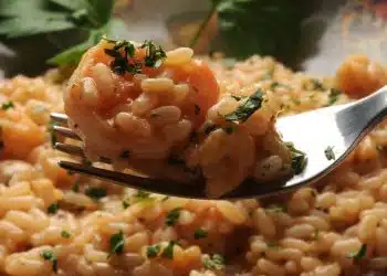 risotto con gamberetti