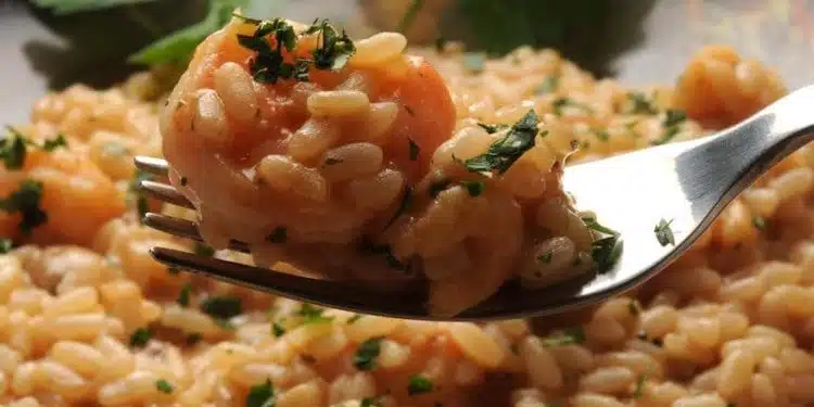 risotto con gamberetti