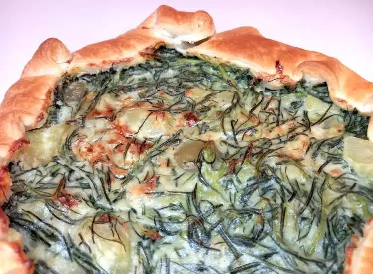 torta salata agretti