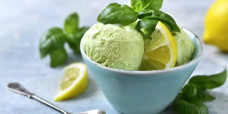 gelato avocado basilico e limone