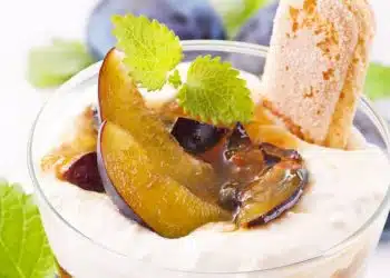 mascarpone prugne dessert facile