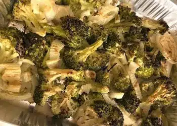 broccoli e finocchi gratinati al forno